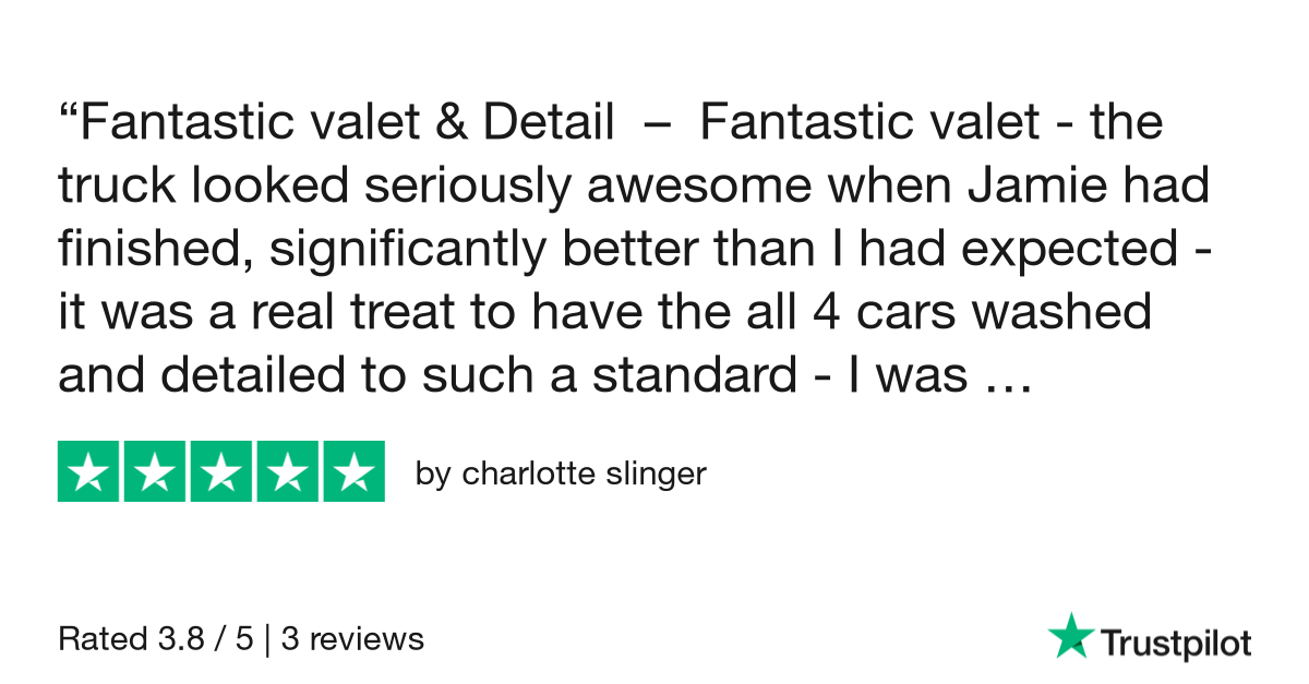 car fresh valeting cheshire review